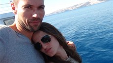 Luká Hejlík na dovolené s pítelkyní Anekou