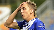 ACH JO. Povzdech Richarda Veverky z Ústí nad Labem bhem zápasu s ikovem.