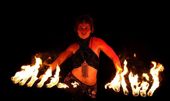 Atmosféru festivalu Ekologikum doplní teba i ohová show. (ilustraní foto)