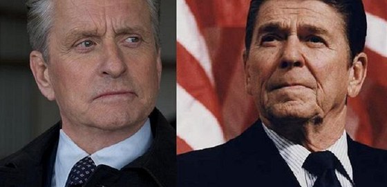 Michael Douglas a Ronald Reagan