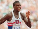 Americký atlet Carl Lewis získal na olympijských hrách v Barcelon 1992 zlato