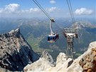Lanovka na vrchol Zugspitze z rakouské strany 