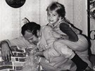Dara Rolins se svým otcem (1982)