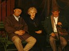 Petr Nároný, Kvta Fialová a Ladislav Trojan ve he Ti na lavice (2001)