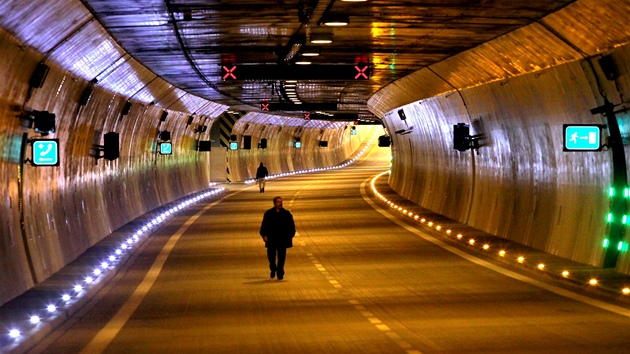 Slavnostn oteven Krlovopolskho tunelu v Brn (31. srpna 2012)