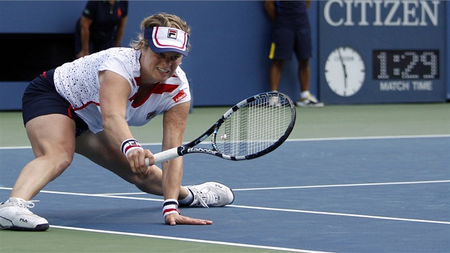 KONEC. Kim Clijstersov vypadla na US Open ve druhm kole.