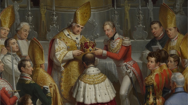 Obraz Korunovace Ferdinanda V. Dobrotivého v katedrále sv. Víta, Václava a