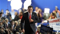 Mitt Romney bhem sjezdu republikán v Tamp na Florid, kde strana oficiáln