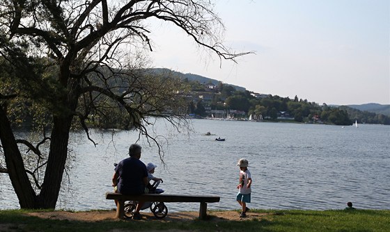 Na dotyk slizké a pro plavce nepříjemné řasy se objevily v Brněnské přehradě. Jsou však známkou kvalitní vody. ilustrační snímek