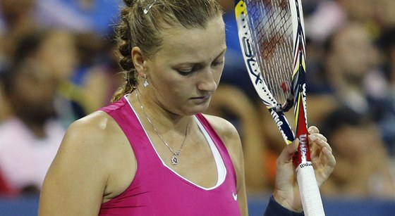 SMUTEK. Petra Kvitová prohrála ve tvrtém kole US Open s  Marion Bartoliovou.