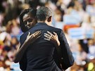 Barack Obama a jeho ena Michelle na demokratickém sjezdu v Charlotte v Severní...