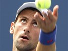 DO TVRTHO KOLA. Novak Djokovi pokrauje v cest za obhajobou titulun a US