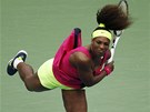 SERENA V AKCI. Americká tenistka Serena Williamsová v duelu s Andreou