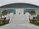 V této sportovní hale v Gapyeong jin od Soulu bude vystavena rakev s tlem