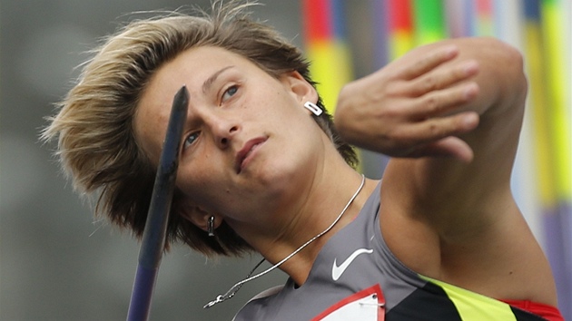 Barbora potkov na atletickm mtinku v Berln.