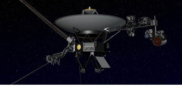 Voyager 1 ve vesmíru na ilustraci NASA