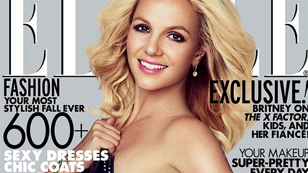 Britney Spears na oblce magaznu Elle (jen 2012)