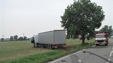 Nehoda mezi Hradcem Králové a Chlumcem nad Cidlinou (3. 9. 2012)