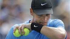 NEPOVEDLO SE. Tomá Berdych v semifinále US Open proti Andymu Murraymu.