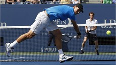 TOHLE NEDOSÁHNU. Tomá Berdych sleduje míek v semifinále US Open proti Andymu