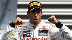VÍTĚZ. Velkou cenu Belgie vozů formule 1 vyhrál Jenson Button.