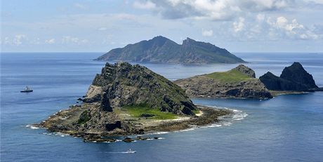 Sporné souostroví Tiao-jü ili Senkaku, o které se hádají íané s Japonci.