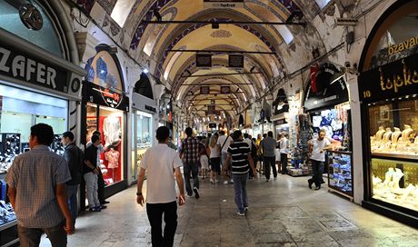 Velký bazar v tureckém Instanbulu.
