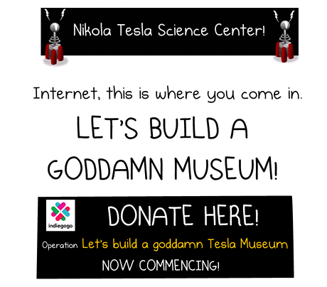 "Postavme Teslovo muzeum," vyzval svoje fanouky Matthew Inman