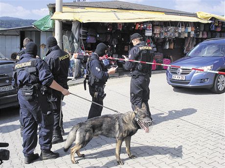 Policisté mli pi pátení razii na folmavské trnici psa, speciáln