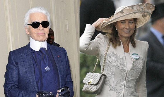 Karl Lagerfeld a Carole Middletonová