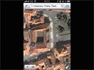 iOS 6 pro iPhone - pi maximálním zobrazení v satelitním módu jsou mapy neostré.
