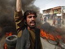Protesty proti filmu Nevinnost muslim v afghánském Kábulu (17. záí 2012)
