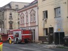 Strop se zítil po jedné odpoledne v Hrbovické ulici v ústecké tvrti Pedlice.