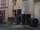 Strop se zítil po jedné odpoledne v Hrbovické ulici v ústecké tvrti Pedlice.