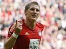 RADOST. Bastian Schweinsteiger, záloník Bayernu Mnichov, oslavuje svj gól