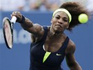 SOUSTEDNÍ. Serena WIlliamsová v prbhu finálového utkání US Open proti...