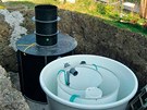 Instalace domovní čistírny odpadních vod Euroclar a retenční nádrže na