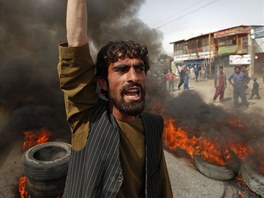 Protesty proti filmu Nevinnost muslim v afghnskm Kbulu (17. z 2012)