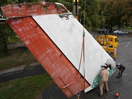 Olomoucký tupolev u piel v rámci sthování do soukromé sbírky nedaleko Plzn...