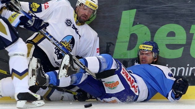 PD. Zpasu hokejov extraligy mezi Brnem a Kladnem nabdl spousty osobnch souboj.