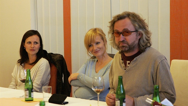 Jan Hřebejk, Aňa Geislerová a Kristýna Nováková-Fuitová točili na Třeboňsku drama Líbánky. (2012)