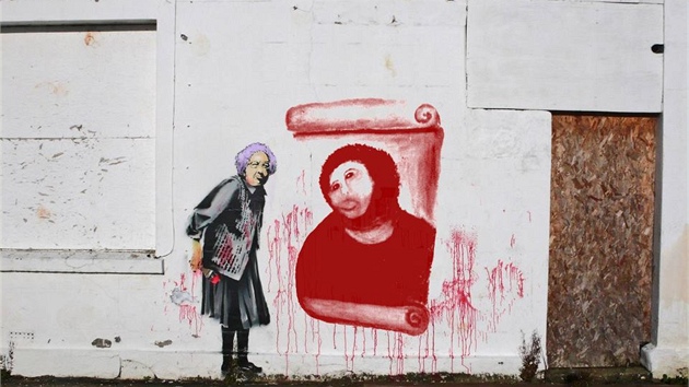 Tak by vypadal Ecce Homo v podání Banksyho.