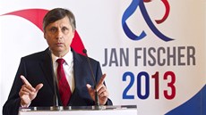 Prezidentský kandidát Jan Fischer zahájil na praském ofín svou pedvolební