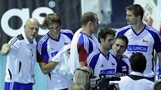 Čeští volejbalisté na kvalifikačním turnaji o mistrovství Evropy. Asistent