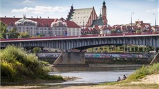 Voda v polské Visle poklesla na minimum od zaátku mení v devatenáctém