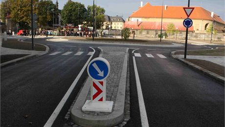 Olomoucká kiovatka ulic  Na Stelnici, Studentská a Dobrovského krátce ped