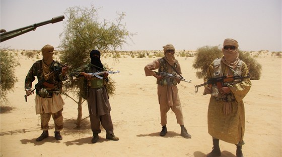 Islamisté z hnutí Ansar Dine na severu Mali (24. dubna 2012)