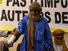 Tuareg, kterému islamisté z hnutí Ansar Dine kvli obvinní z krádee dobytka v