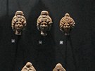 Louvre - oddlení vnované umní islámské civilizace: egyptské masky en  z