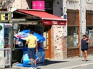 Vukovarská hlavní tída. Nyní zde jezdí i turistický vláek.